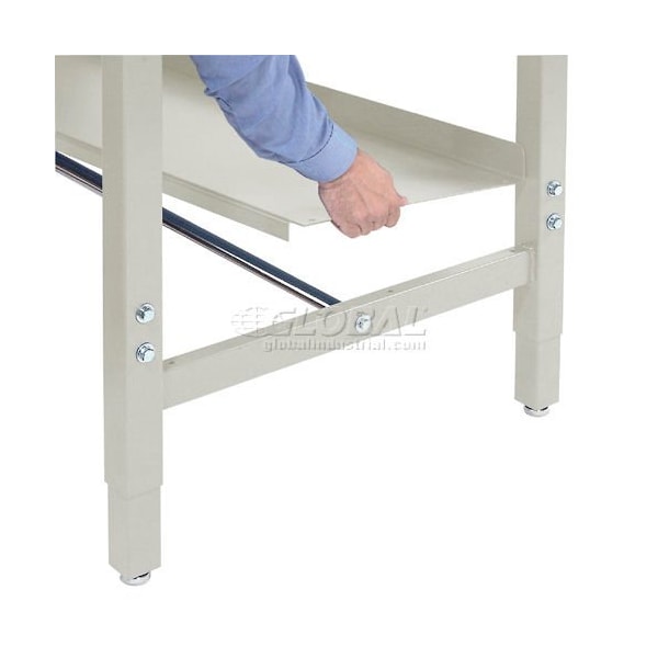 Global Industrial Steel Lower Shelf, 48inW x 15inD, Tan 606949TN - main